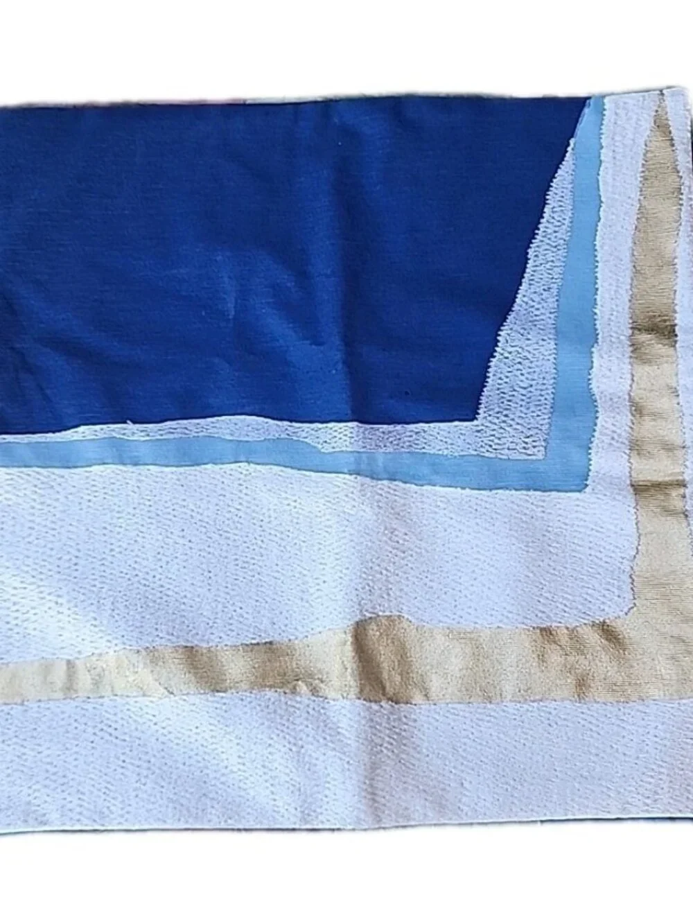 NEW West Elm Handcrafted Geometric Modernist Abstract Linen Square Pillow Case